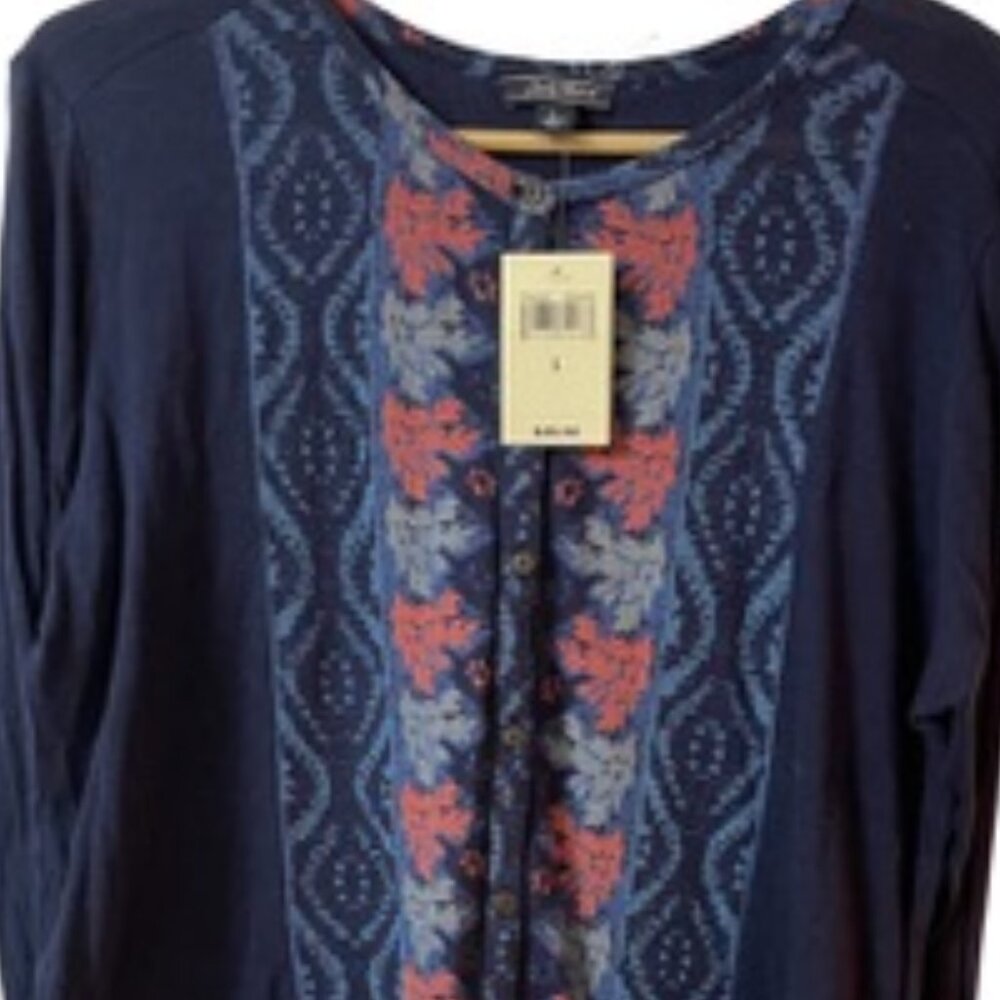 Lucky Brand  long sleeve top - Picture 3 of 6